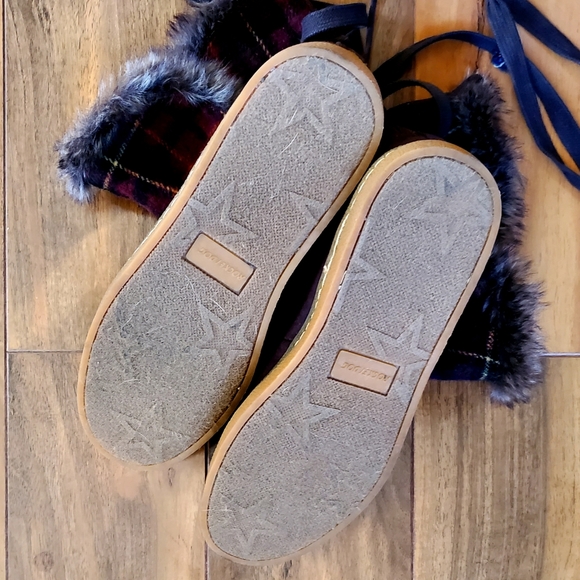 ROCKETDOG Plaid Laced Fur Trim Boots - 6.5 NWOT - Picture 7 of 9